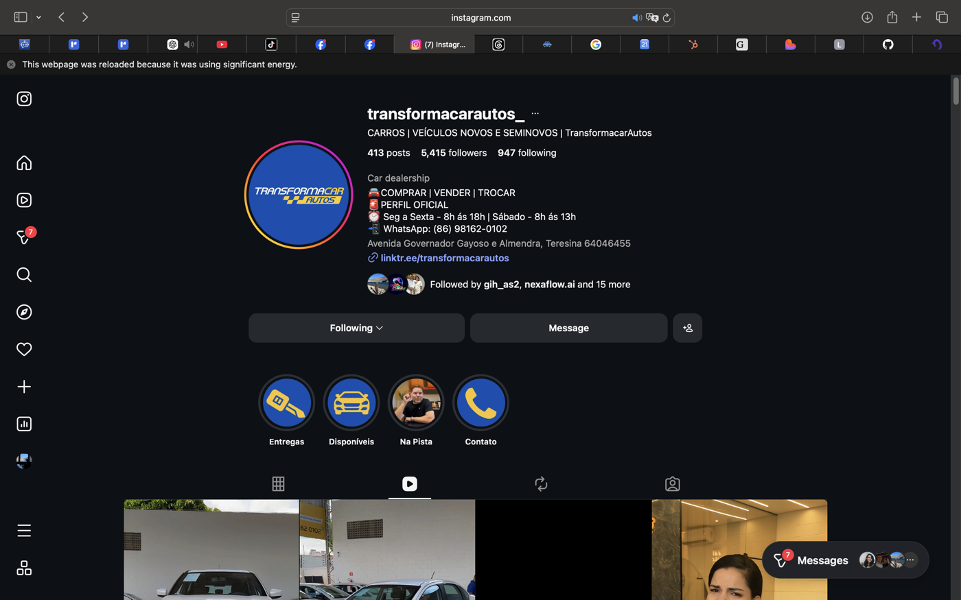 TransformacarAutos no Instagram